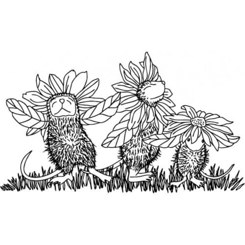 Mouse Transparent Clear Silicone Stamp/Seal for DIY scrapbooking/photo album Decorative clear stamp A7026