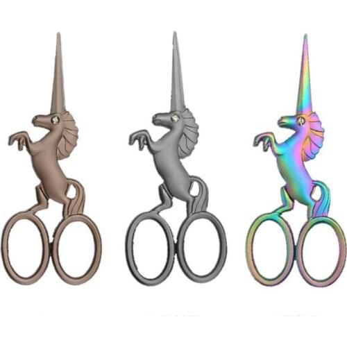 Unicorn Scissors Cross-stitch Sewing Scissors for Cutting Thread Stainless Shears Handmade Fabric Needlework For Scissors