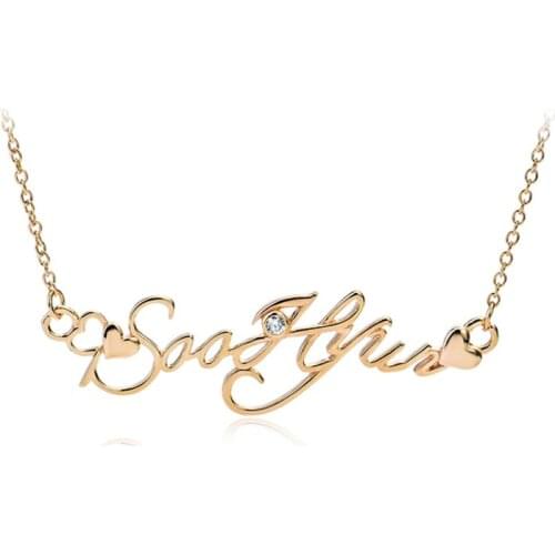GNX0349 925 Sterling Silver Pendants Name Necklaces Choker Lovely No Personalized Pendant Fashion Charming Jewelry For Women