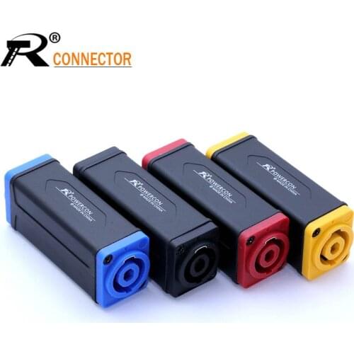 10pcs 4 Pin Speaker Power Amplifier Connector Female to Female AC Coupler Extender Adapter Loudspeaker Audio Cable Adapter