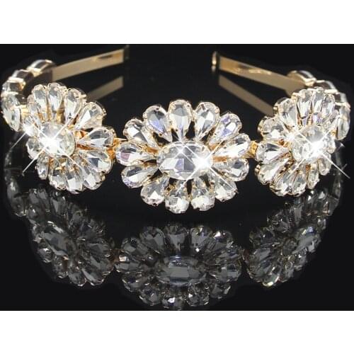 Carddoor Baroque Headband Full Crystal And Princess Rhinestone Wedding Hair Accessories Ladies Prom Trinkets Gift Hair Jewelry