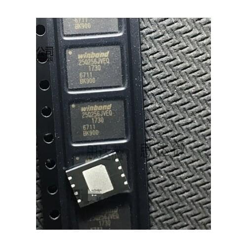 Qixinruite 5PCS/LOT W25Q256JVEIQ W25Q256 Silkscreen 25Q256JVEQ WSON8 Flash memory chip in stock 100% new and original