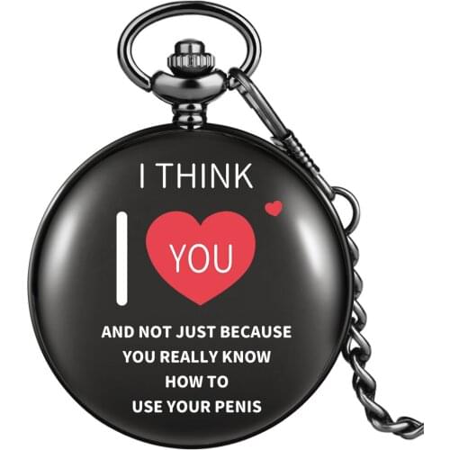 Special Text Pattern Pocket Chain Watch Male Female Black High Quality Alloy Simple White Dial Comfortable Necklace Pendant Gift