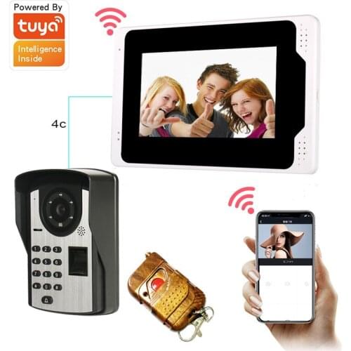 2021 New Arrival Home Security Intercom Video Door Phone 7 Inch Tuya Video Doorbell 1080P Camera Motiion Detection Take Messages
