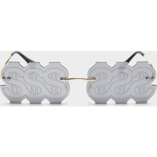 Funny Sunglasses Women Ins Dollar Party Prom Color Fashion Sun Glasses Men S8951