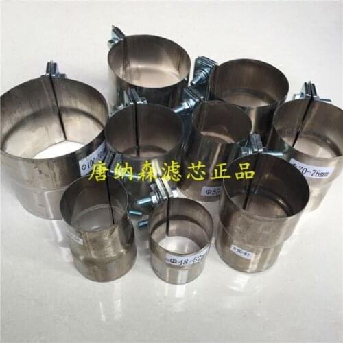 Excavator exhaust pipe stainless steel clip, suitable for: Kobelco Doosan Daewoo Carter Hyunda Hitachi Komatsu muffler clamp