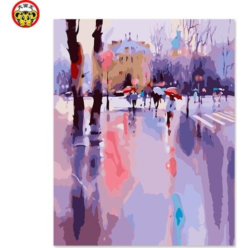 Painting by numbers art paint by number DIY decoration living room bedroom sofa background painting abstract water color propyle