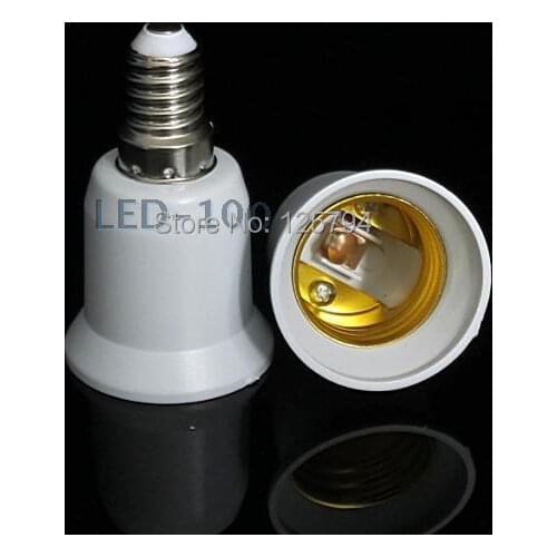 10pcs/lot free shipping E14 to E27 lamp base Adapter E27 to E14 Socket lamp holder converter