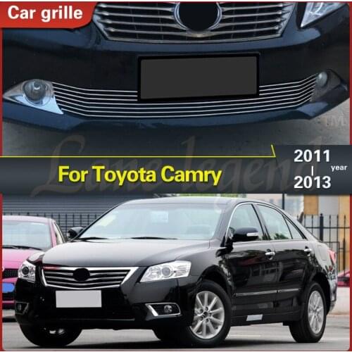 2011-2013 for Toyota Camry High-quality stainless steel Car front bumper Mesh Grille Around Trim Racing Grills