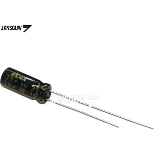 20PCS Original ELNA RA3 35V10UF 5X11MM audio Aluminum electrolytic capacitor 10uF/35V 85 degrees 35v 10uF