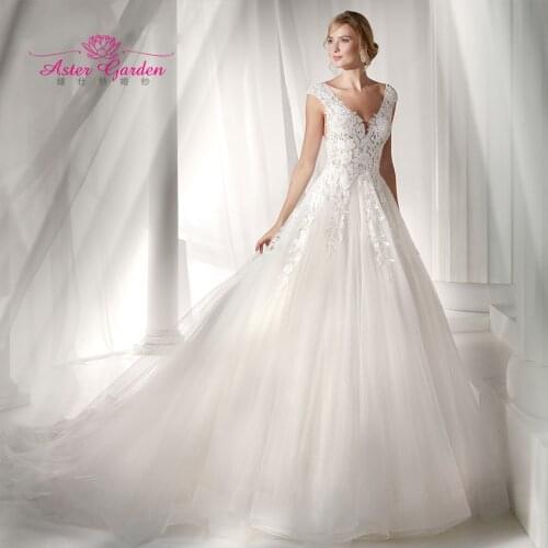 Aster Garden Sleeveless Wedding Dresses