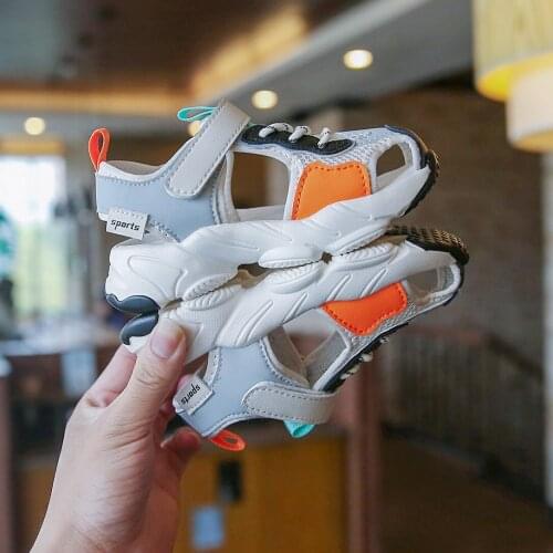Children Sneakers 2021 New Summer Dad Shoes Boys Velcro Casual Shoes Girls Mesh Multicolor Shoes Children Fashion Sneakers