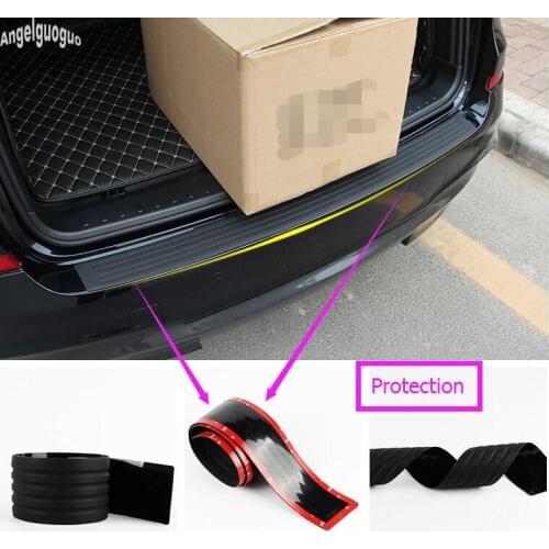 For Alfa Romeo Giulia Giulietta 147 156 159 Mito Car Trunk Guard Plate Sticker Cover Rear Bumper Rubber Protection Accessories