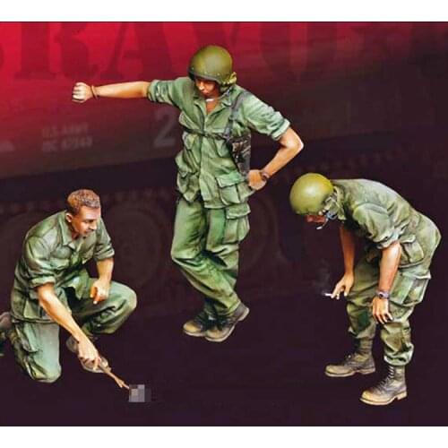 1/35 US Tank Crew, Resin Model Soldier GK, WWII military themes, Unassembled and unpainted kit