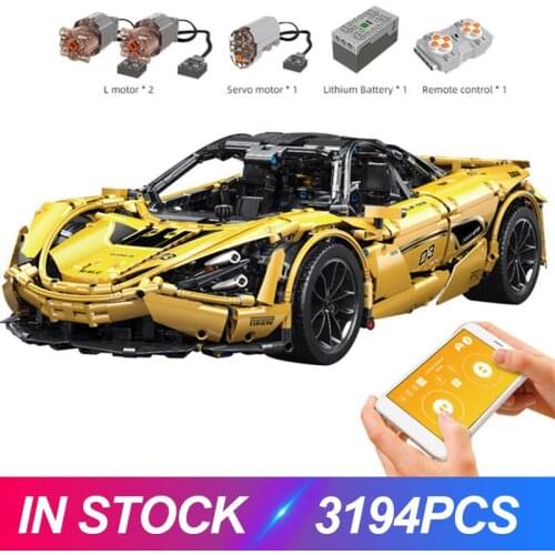 MOULD KING 13145S High-Tech P1 Super Sport Car APP RC Vehicle Model Building Blocks Educational Puzzle Toy Gifts For Child