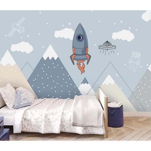 Custom wallpaper forest mountain animal background mural home decoration living room bedroom hot air balloon mural 3d wallpaper