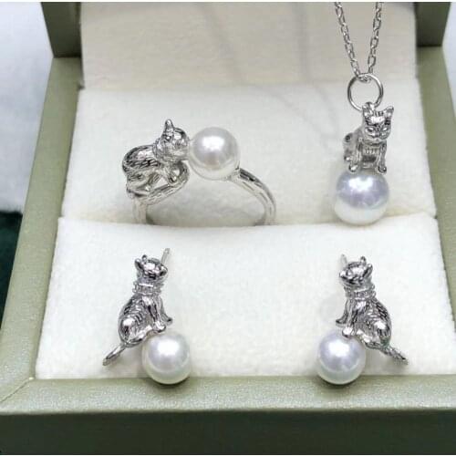 925 Sterling Silver Pendant Earrings Ring Mountings Findings Base Jewelry Set Mounts Settings Parts for Pearls Beads Crystal