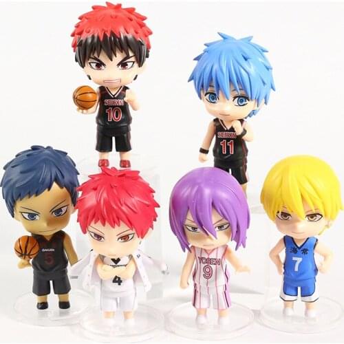 10cm Kurokos Basketball Kuroko no Basuke PVC Figures Display Model Q Version Desktop Dolls Decor Gift