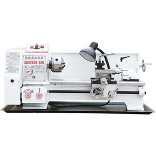 Small Lathe Multifunction Machine Tool Household 220v Industrial Grade Small Lathe Desktop Large Hole Desktop Ordinary Lathe