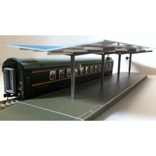 1/87 Model Train ho scale Covered platform diy kit architectural model material sand table model materials Free Shipping