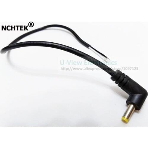NCHTEK 90 Degree Angled DC 4.0x1.7mm Male Power Cord,DC Power Lead 4.0/1.7mm Male Connector Pigtail/Free DHL Shipping/500PCS