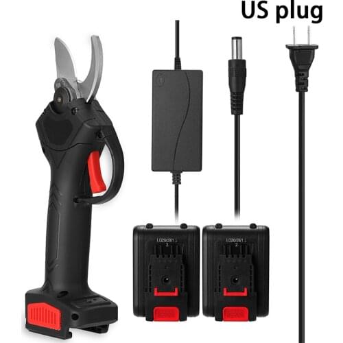 21V Cordless Pruner Lithium-ion Pruning Shear Efficient scissors Bonsai Electric Tree Branches garden tools electric Scissors