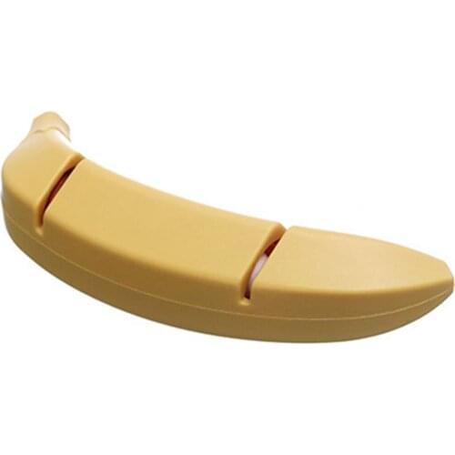 Plastic Washable Kitchen Sharpener Cute Anti-skid Base Banana Shape 3 Colors All-purpose Cutter Grinder for Home Kitchen Knives