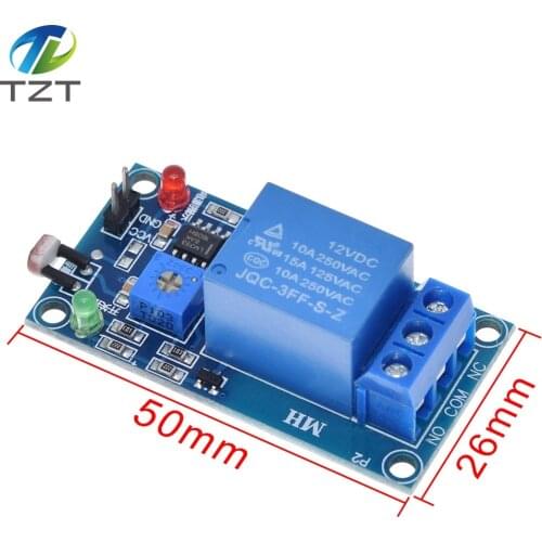 5V 12V Light Photoswitch Sensor Switch LDR Photoresistor Relay Module Light Detection Photosensitive Sensor Board