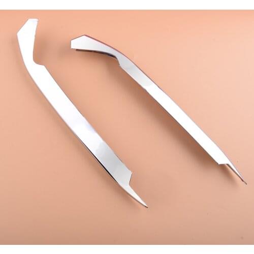 1 Pair Car ABS Chrome Front Fog Light Lamp Eyebrow Cover Trim Fit for Honda Accord 10th 2018 2019 2020