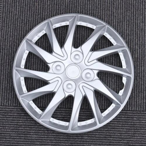 14 Inch Car Wheel Cap Case Hubcap for Car Hub Cap Auto Refit Accessory (Silver)