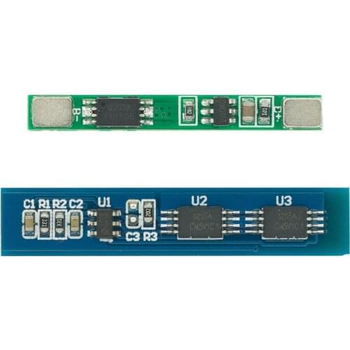 50PCS 1S 3.7V 3A /2S 3A li-ion BMS PCM battery protection board pcm for 18650 lithium ion li battery