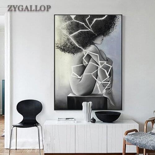 Abstract Nude Woman Posters Modern Wall Art Canvas Painting Dancer Picture Print Wall Painting Bedroom Room Decoration Mural