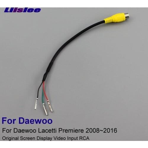 Car Rear View Camera RCA Adapter Wire For Daewoo Lacetti Premiere 2008-2016 Original Connector Cable 3 pins