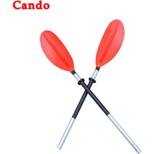 Cando1 Pair Aluminum Detachable Float Afloat Kayak Oars Water-skiing Rowing Boats Paddles For Rafting Kayaking Canoe 2.2m Paddle