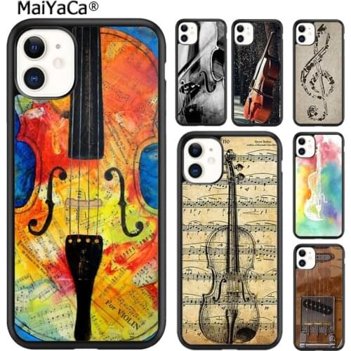 MaiYaCa Musical Notes Violin Classical Phone Case For iPhone SE 6s 7 8 plus X XR XS 11 12 pro max Samsung Galaxy S8 S9 S10 shell