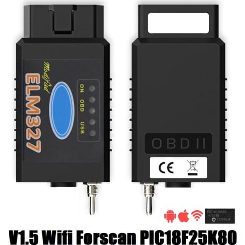 Switch ELM 327 V1.5 OBD OBDII Scan Tool USB ELM 327 HH OBD ELM327 ELM327 V1.5 PIC18F25K80 Bluetooth OBD2 Scanner WIFI ELM 327