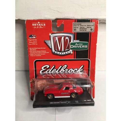 M2 1/64 1966 Chevrolet Corvette Diecast Collection of Die-casting Simulation Alloy Model Car Children Toys