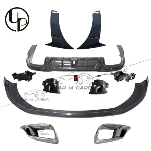 2018y w222 b800 carbon fiber body kit for s class s63 convert to B700 facelift diffuser with tips