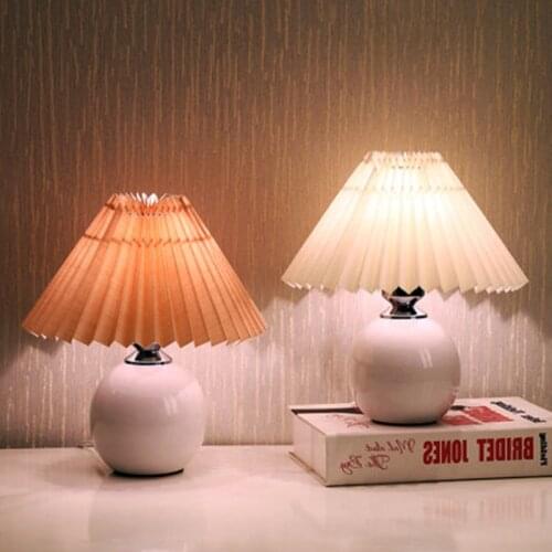 Japanese style Table Lamp Vintage Ceramic Night Table Lamps For Living Room Bedroom E27 Desk Decor Light Romantic Bedside Lamp