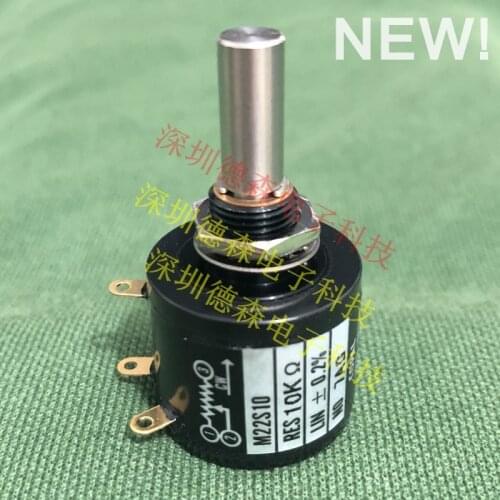 New! 10 Turns Potentiometer M22S10 10K Ohm Basic construction Wirewound Multiturn Type 2W 10000 Ohm