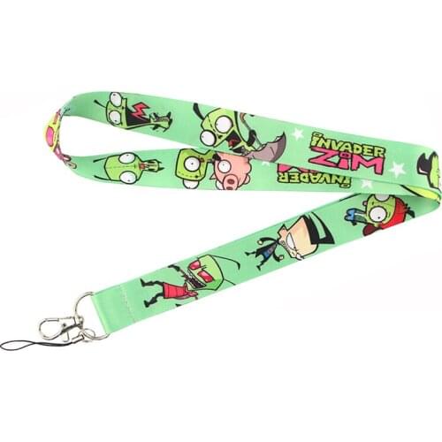 ZF690 1pcs Alien Cartoon Cool Lanyards Id Badge Rope Chain Necklace ID Card Pass Gym Mobile Badge Holder Lanyard