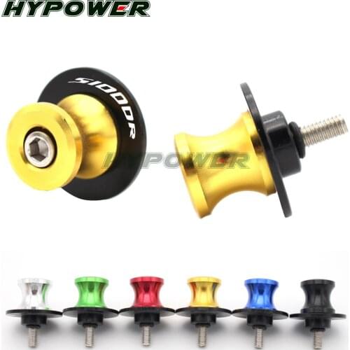 Pair Motorcycle Swingarm Spools Sliders Stand Screws 8mm M8 for BMW S1000R 2014-2015 S1000XR 2015-2016
