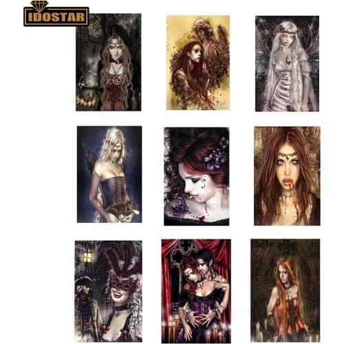 Full Square round Drill 5D Victoria Frances Vampires Diy Diamond Painting Wall Art Embroidery Cross Stitch Home Decor
