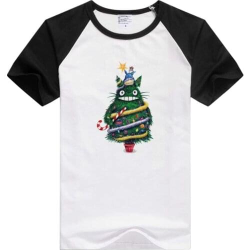 Christmas tree Totoro O-Neck short sleeve casual Men/Women T-shirt Comfortable Tshirt Cool Print Tops Fashion Tees GA395