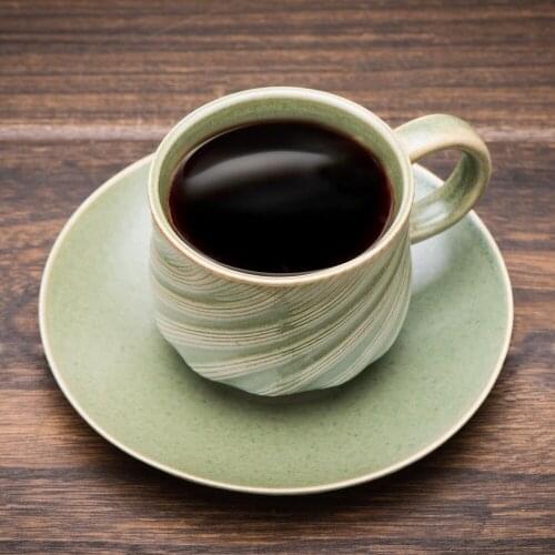 SHXING Glossy Ceramic Coffee Mug, Tea Cup for Office and Home, 150ml , Dishwasher and Microwave Safe, 1 Pack (Navy Colors)