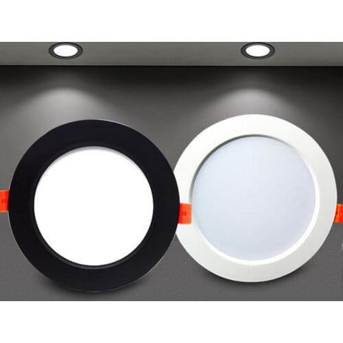 Led down light 3 colors 3W 5W 7W 9W 12W led ceiling light waterproof recessed bulbs 230V round panel light Indoor Lighting