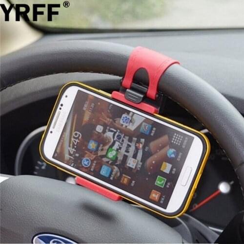 Universal Car Steering Wheel Holder Bracket For iPhone5s 6 7 for Samsung Galaxy S4 S3 for xiaomi Mobile Phone Car Stand Stent