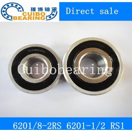High quality non-standard special bearings 6201/8-2RS 6201-1/2 RS1 12.7*32*10 mm