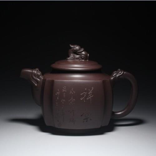 Yixing Zisha teapot wholesale upscale famous Dragon pot shop 180 ml smoke mixed batch
