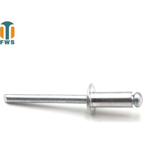 50 PCS DIN EN ISO 15979 GB /T 12618.2 Aluminum M3.2 Open End Blind Rivets With Protruding Head For Furniture Car Aircraft